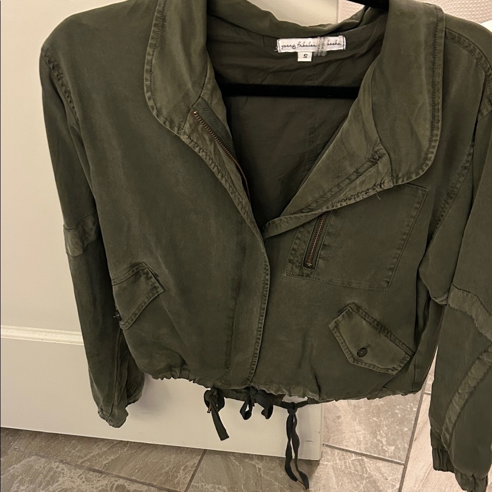 Young Fabulous & Broke Olive Utility Jacket
